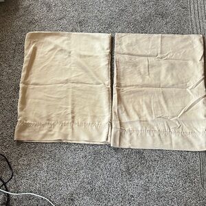 Final Price:  $5- Devon Collection Standard Tan Pillowcases (2)